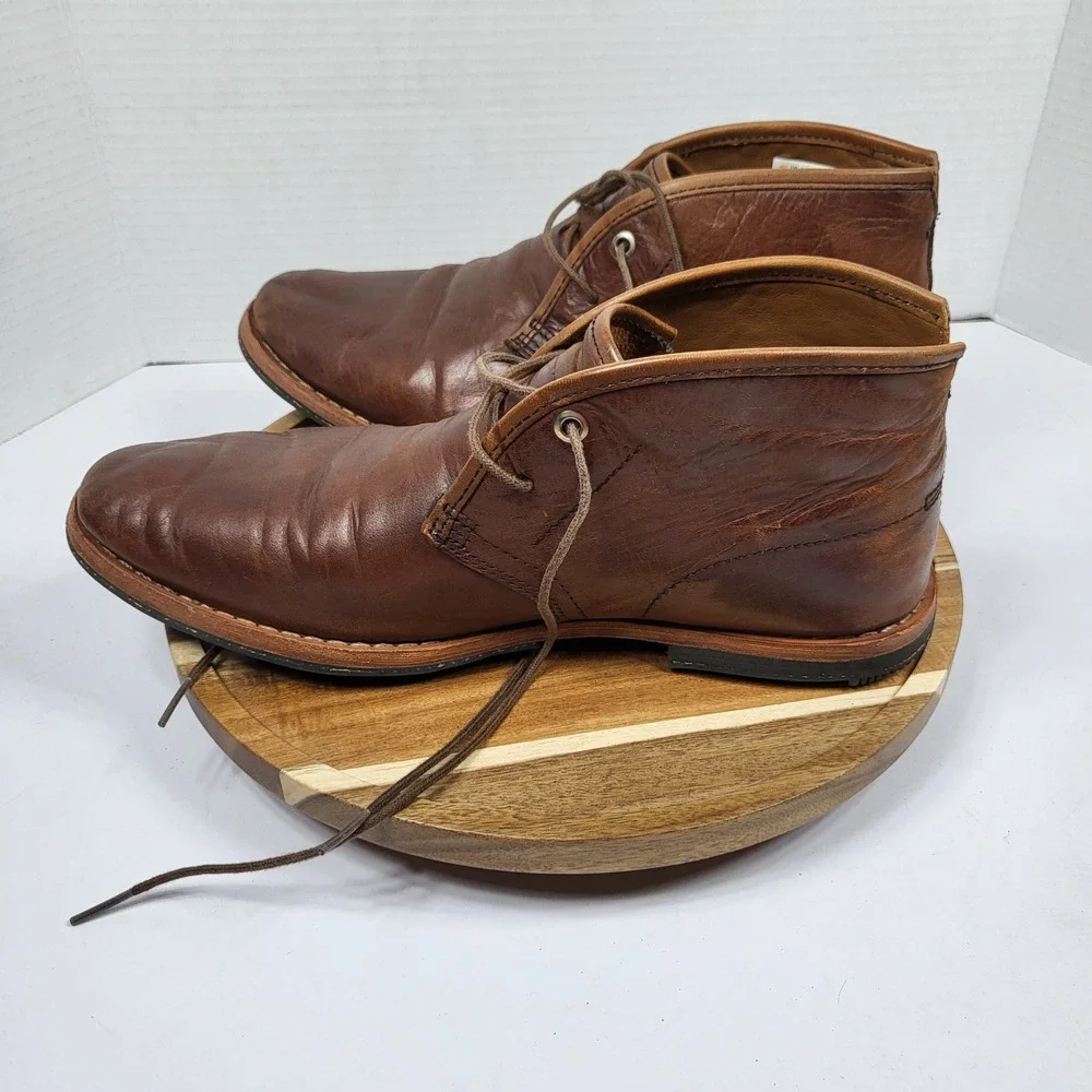 Timberland Boot Company Mens Wodehouse LH PT Chukka Brown Leather Boots Size 8 M